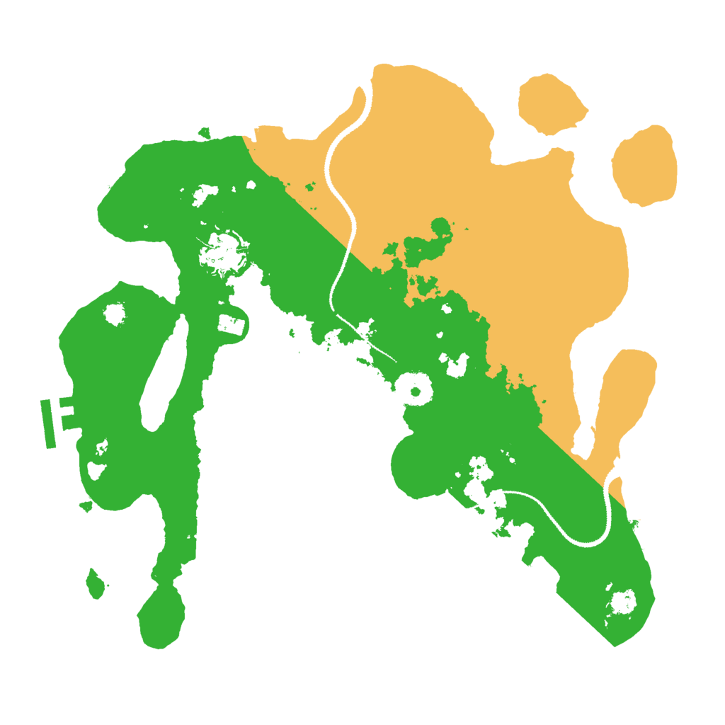 Biome Rust Map: Procedural Map, Size: 3000, Seed: 85114