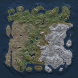 Thumbnail Rust Map: Procedural Map, Size: 4250, Seed: 1533913621, 15 Monuments