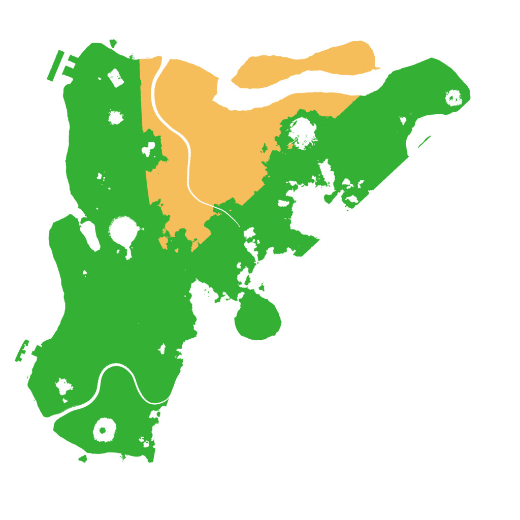 Biome Rust Map: Procedural Map, Size: 3300, Seed: 1500