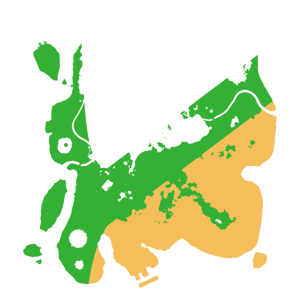 Biome Rust Map: Procedural Map, Size: 3000, Seed: 76813549