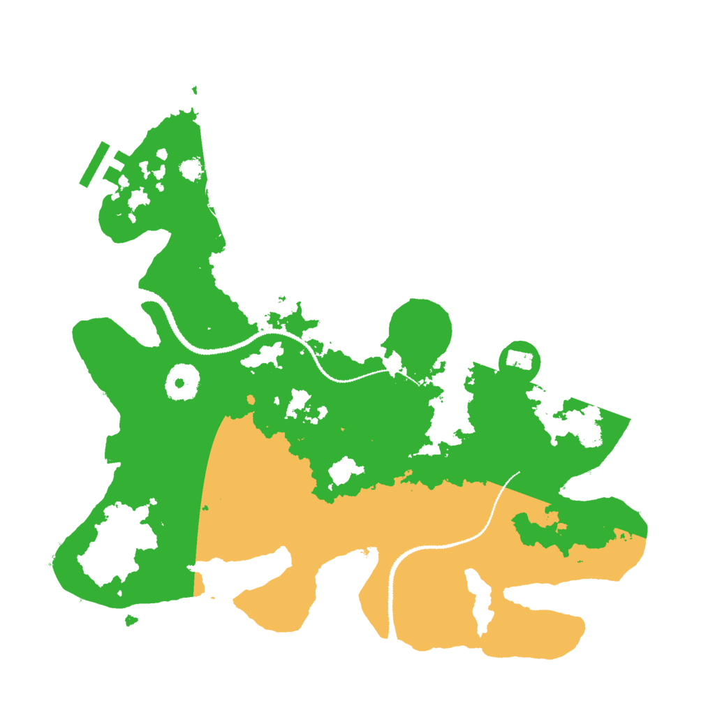 Biome Rust Map: Procedural Map, Size: 3000, Seed: 345935