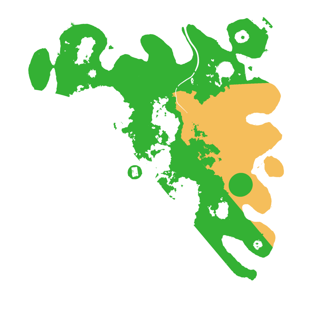Biome Rust Map: Procedural Map, Size: 3500, Seed: 2100460175