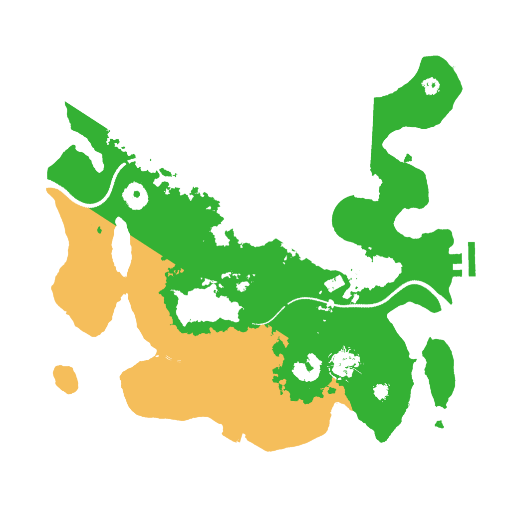Biome Rust Map: Procedural Map, Size: 3000, Seed: 73253