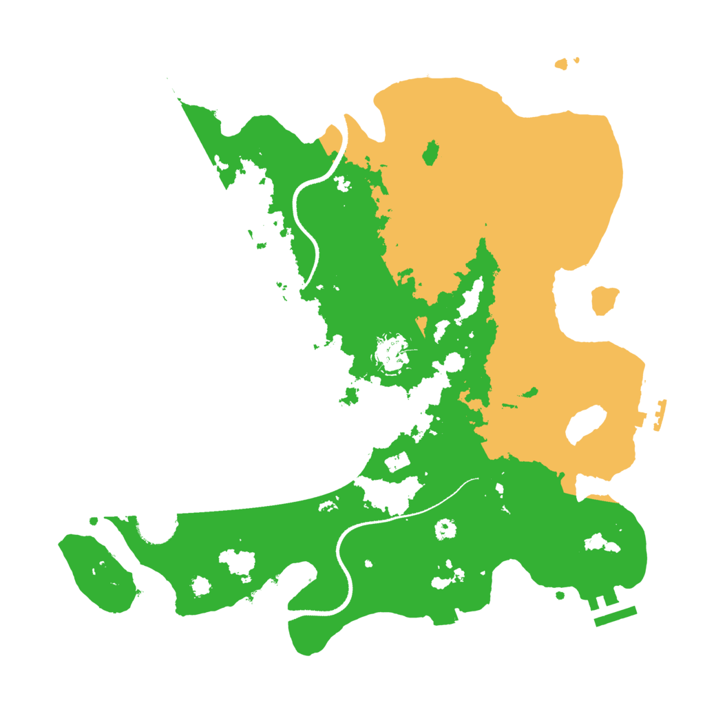 Biome Rust Map: Procedural Map, Size: 3300, Seed: 674208007
