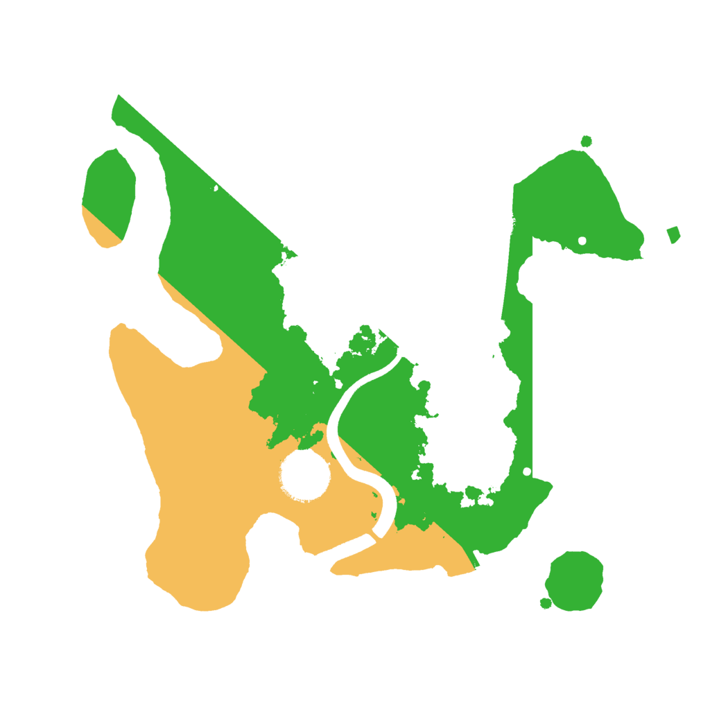 Biome Rust Map: Procedural Map, Size: 2500, Seed: 490663560