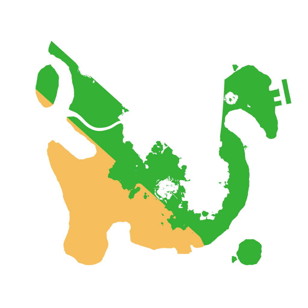 Biome Rust Map: Procedural Map, Size: 2500, Seed: 490663560