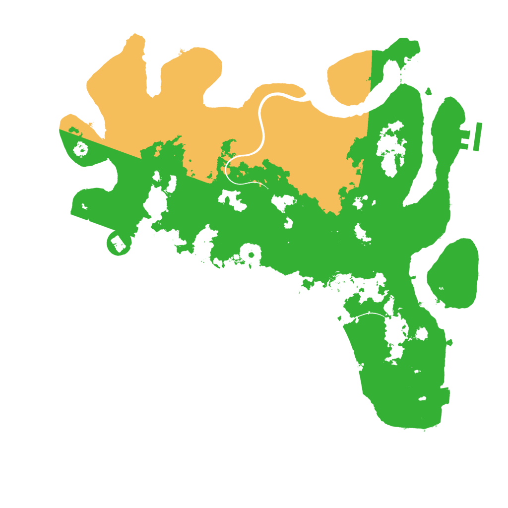 Biome Rust Map: Procedural Map, Size: 3600, Seed: 1212
