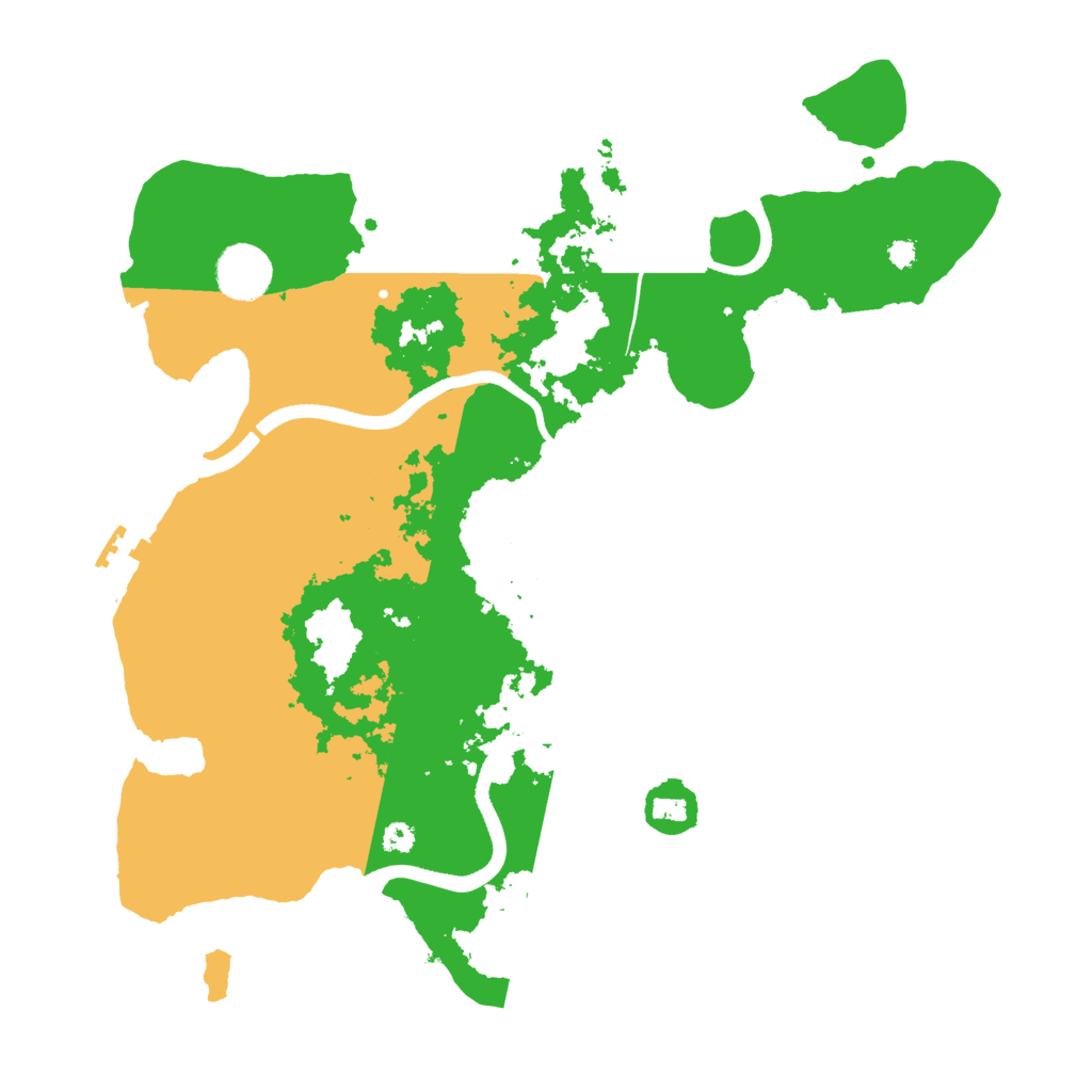 Biome Rust Map: Procedural Map, Size: 3500, Seed: 4467366
