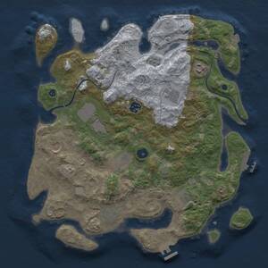 Thumbnail Rust Map: Procedural Map, Size: 3750, Seed: 1195656114, 15 Monuments