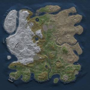 Thumbnail Rust Map: Procedural Map, Size: 3750, Seed: 7500, 15 Monuments