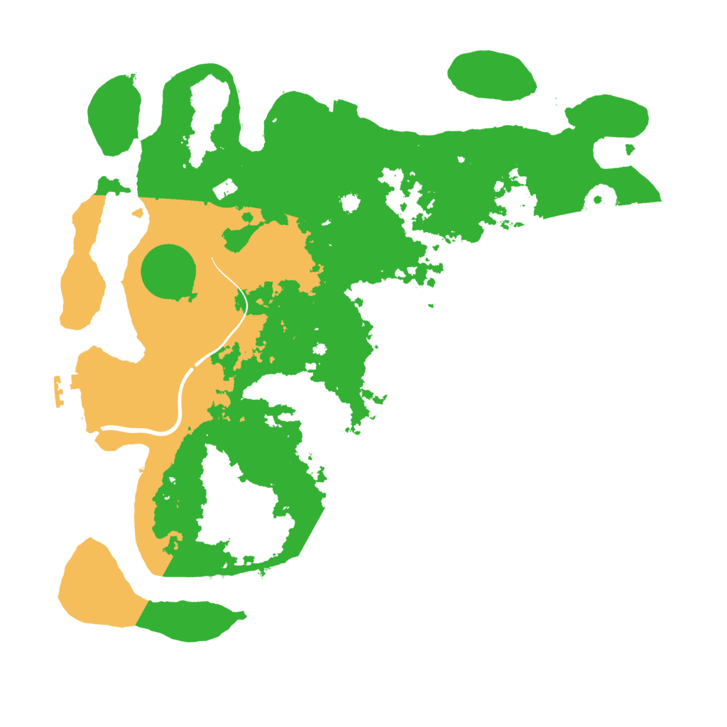 Biome Rust Map: Procedural Map, Size: 3500, Seed: 7985