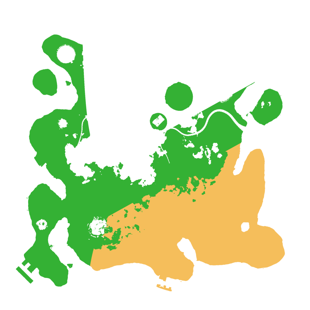 Biome Rust Map: Procedural Map, Size: 3000, Seed: 554896