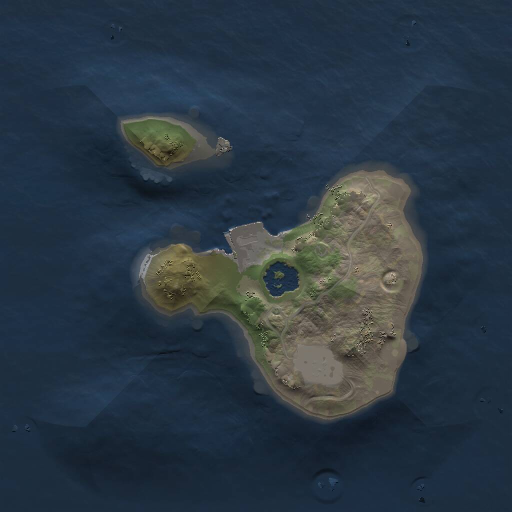 Rust Map: Procedural Map, Size: 1500, Seed: 352165132, 1 Monuments