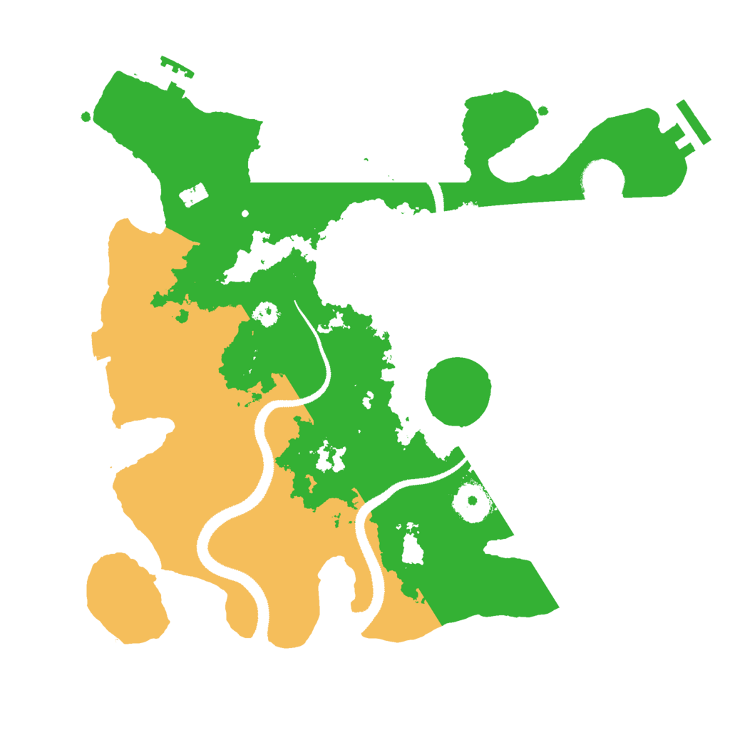 Biome Rust Map: Procedural Map, Size: 3000, Seed: 19840325
