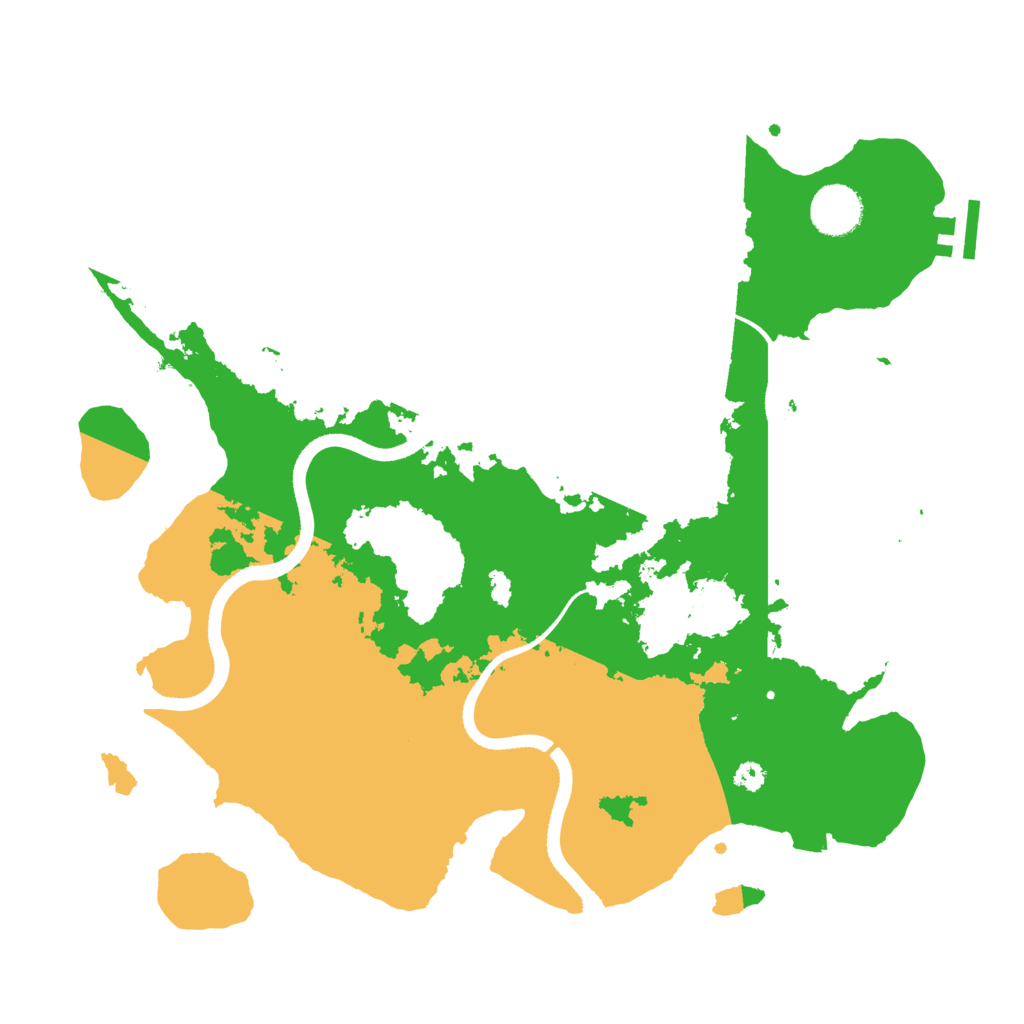 Biome Rust Map: Procedural Map, Size: 3500, Seed: 225353215