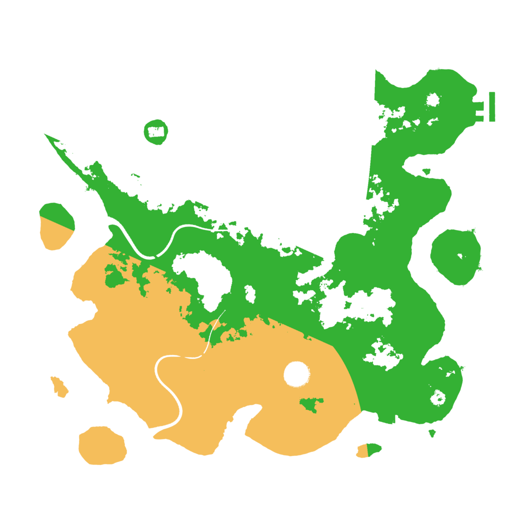 Biome Rust Map: Procedural Map, Size: 3500, Seed: 225353215