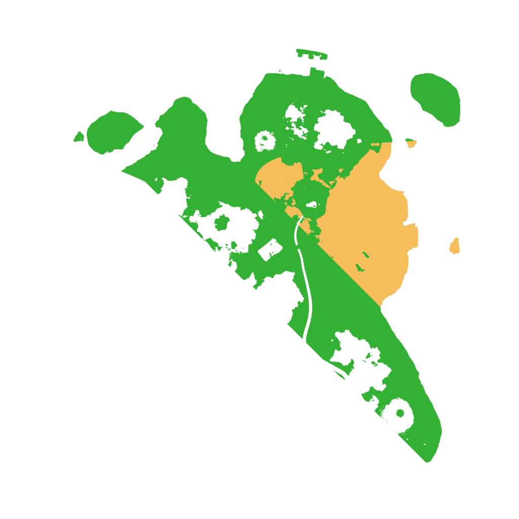 Biome Rust Map: Procedural Map, Size: 2500, Seed: 735776429