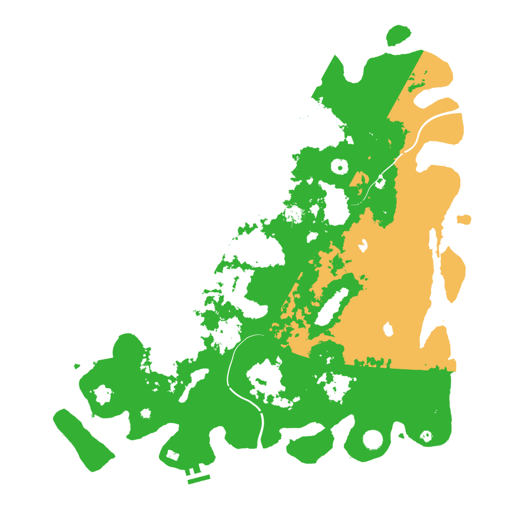 Biome Rust Map: Procedural Map, Size: 4500, Seed: 1182109365