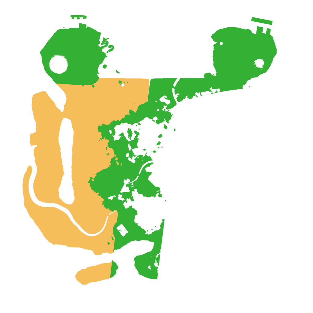 Biome Rust Map: Procedural Map, Size: 3000, Seed: 485912