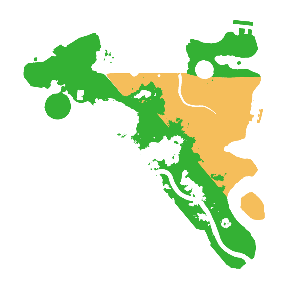 Biome Rust Map: Procedural Map, Size: 3000, Seed: 1174145536