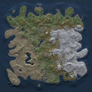 Thumbnail Rust Map: Procedural Map, Size: 4250, Seed: 949256294, 16 Monuments