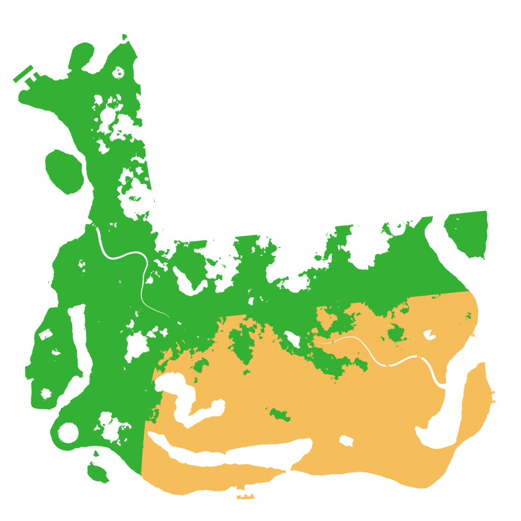 Biome Rust Map: Procedural Map, Size: 4500, Seed: 2048396719