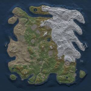 Thumbnail Rust Map: Procedural Map, Size: 3900, Seed: 182103742, 16 Monuments