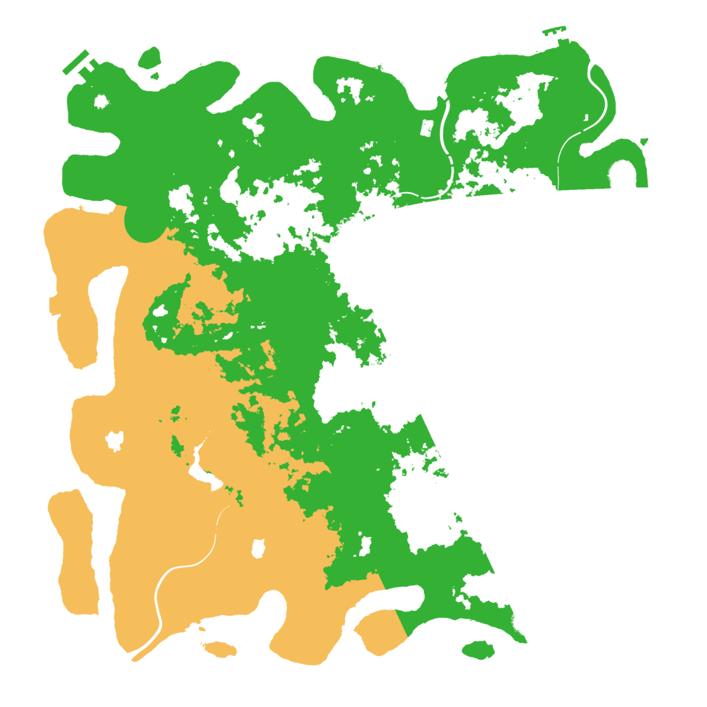 Biome Rust Map: Procedural Map, Size: 4500, Seed: 7396