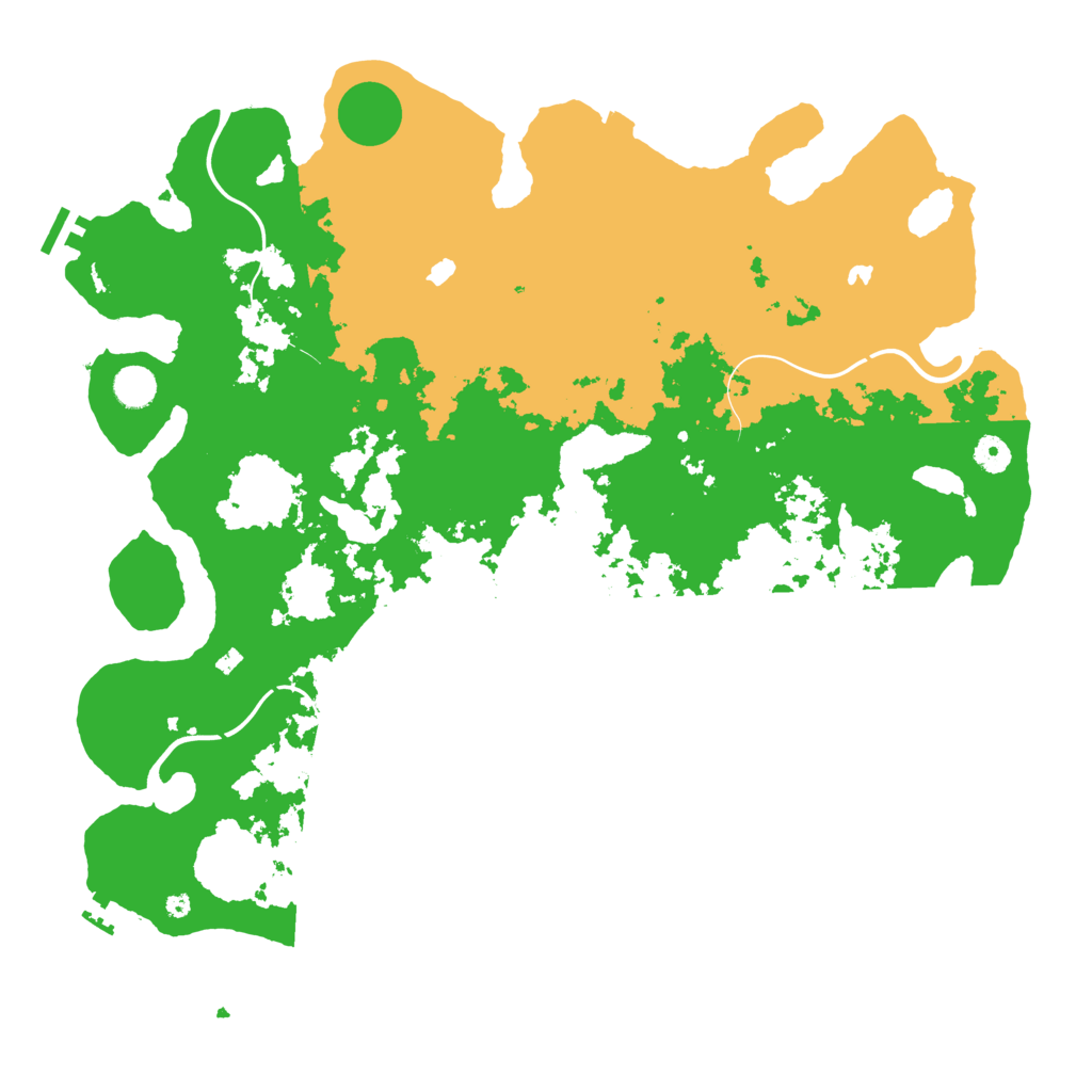 Biome Rust Map: Procedural Map, Size: 4500, Seed: 743078434