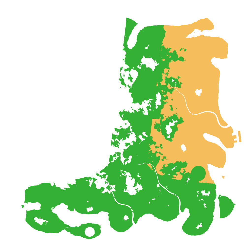 Biome Rust Map: Procedural Map, Size: 4500, Seed: 1741145415