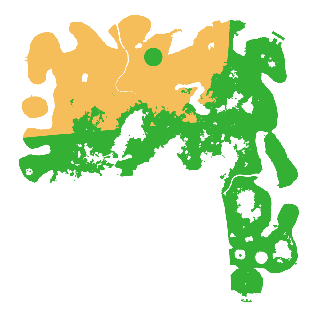 Biome Rust Map: Procedural Map, Size: 4500, Seed: 1612271762