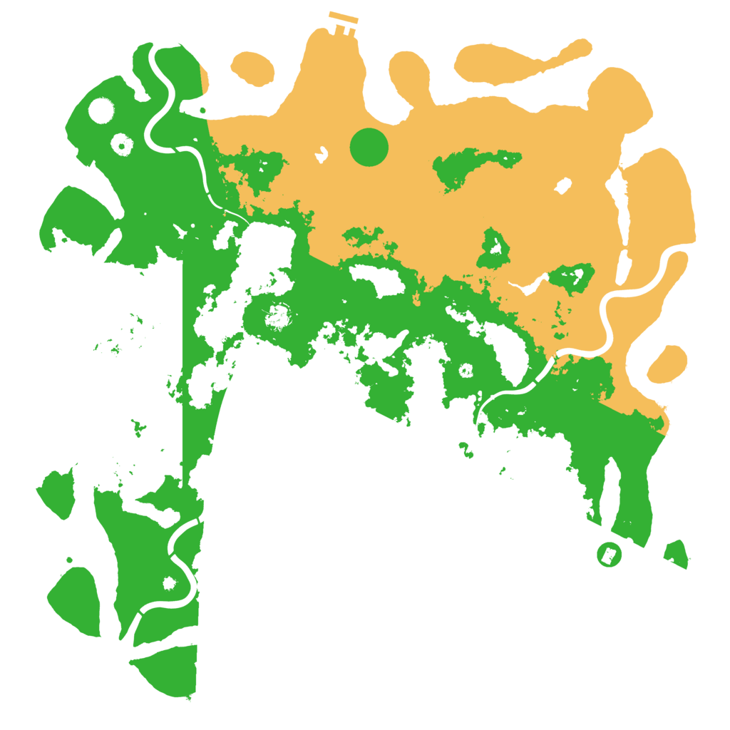 Biome Rust Map: Procedural Map, Size: 5000, Seed: 871636084