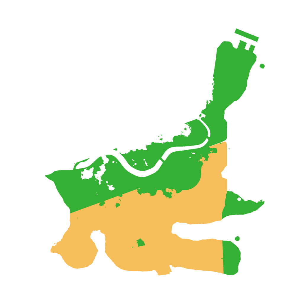 Biome Rust Map: Procedural Map, Size: 2500, Seed: 392927374