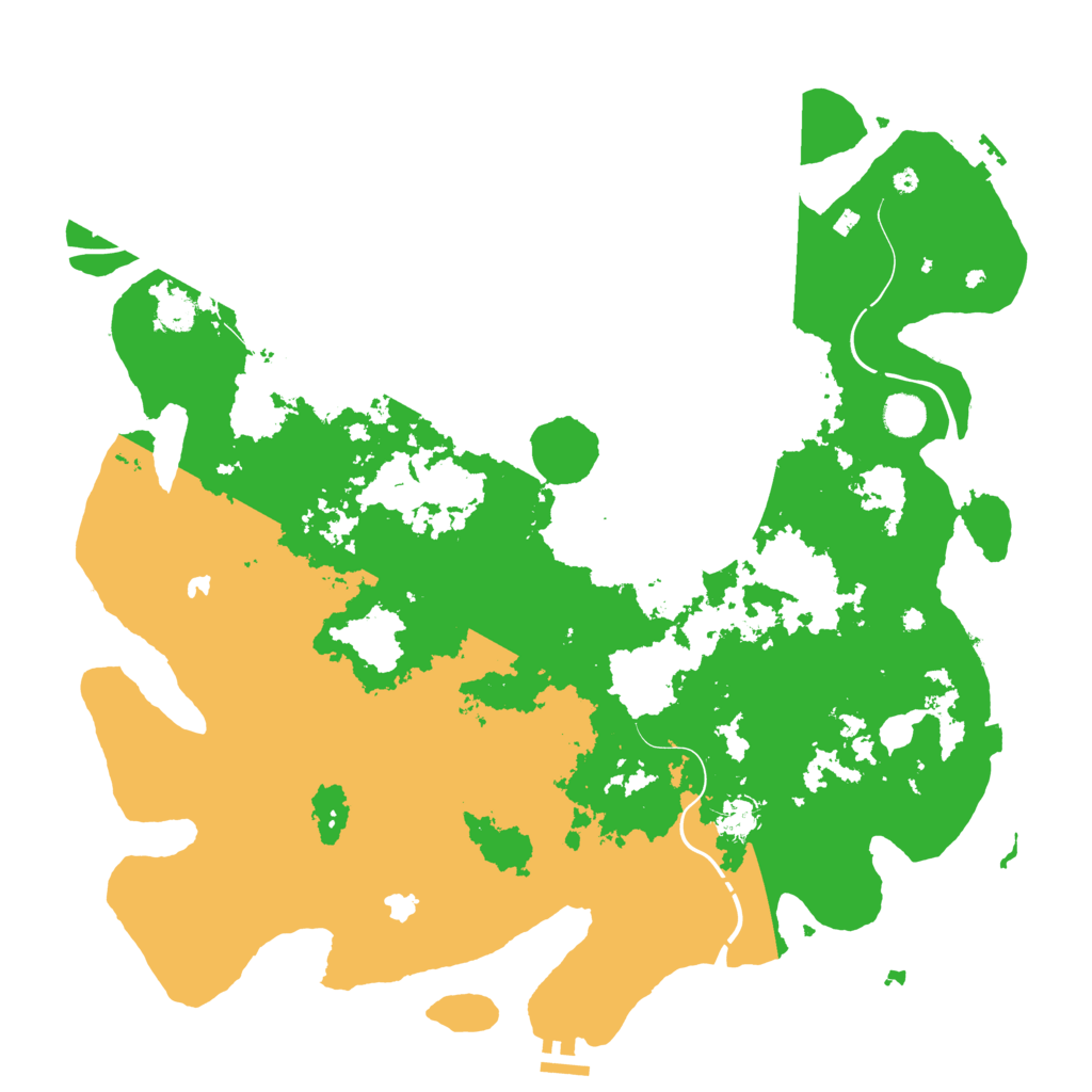 Biome Rust Map: Procedural Map, Size: 4500, Seed: 1363679683