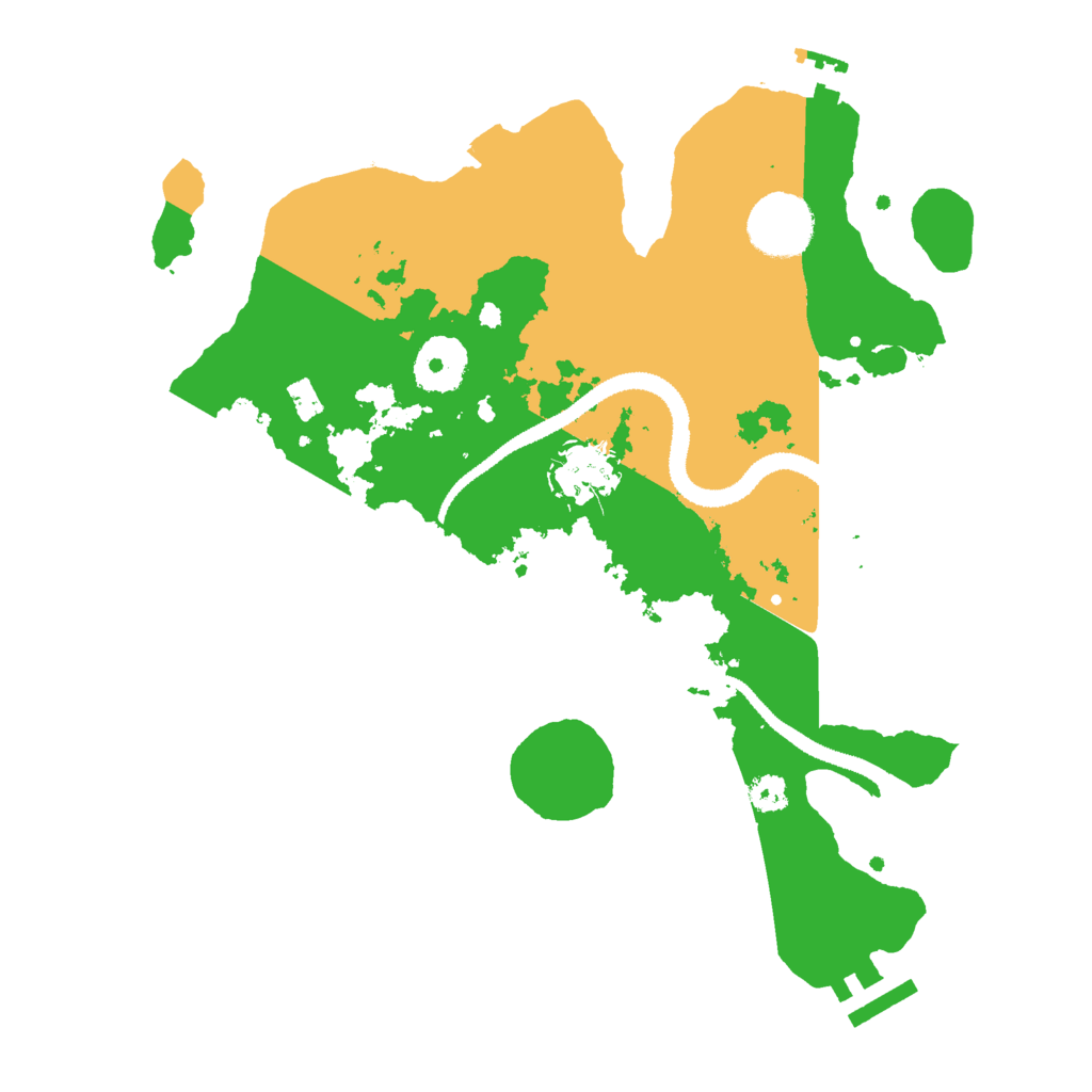 Biome Rust Map: Procedural Map, Size: 3000, Seed: 1040923487