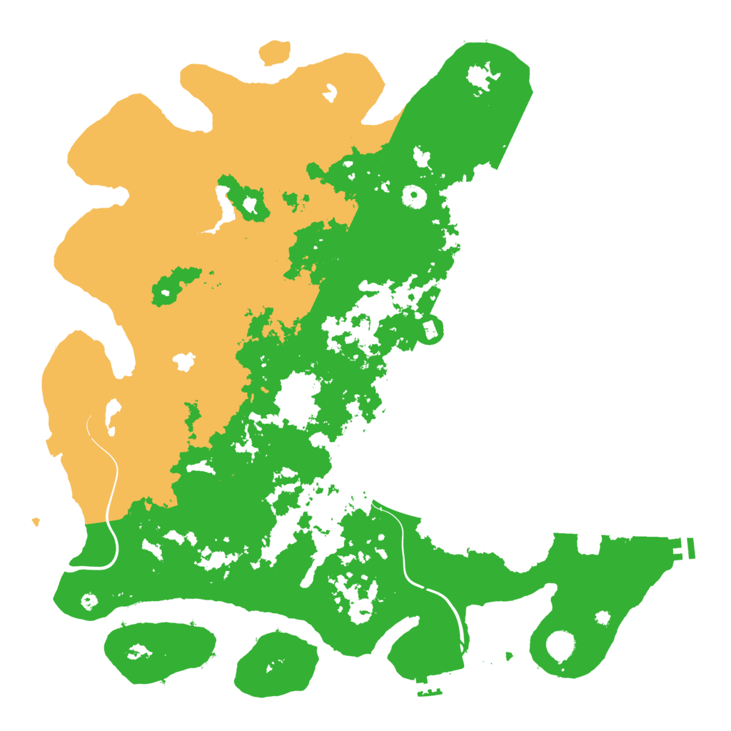 Biome Rust Map: Procedural Map, Size: 4500, Seed: 1122247413