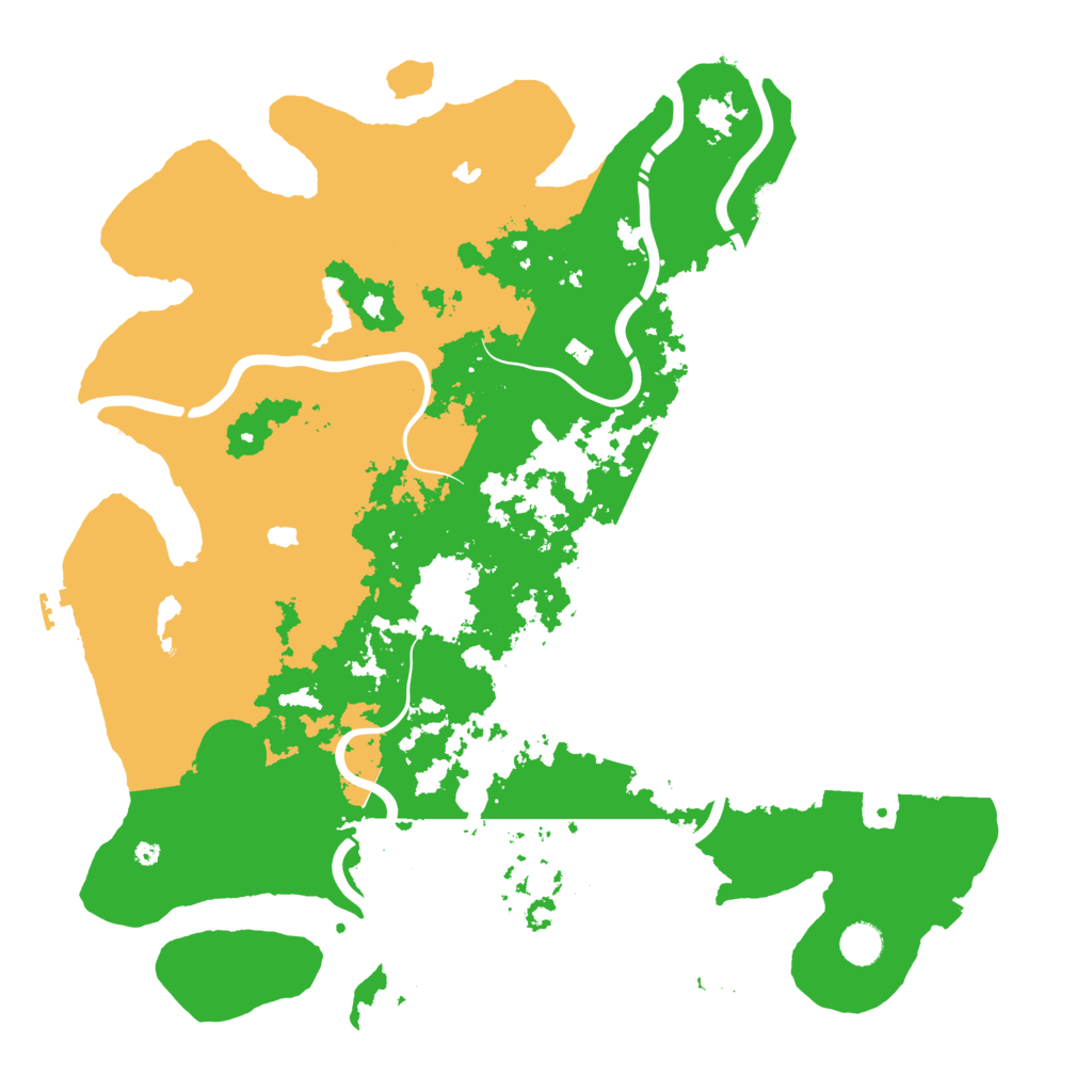Biome Rust Map: Procedural Map, Size: 4500, Seed: 1122247413