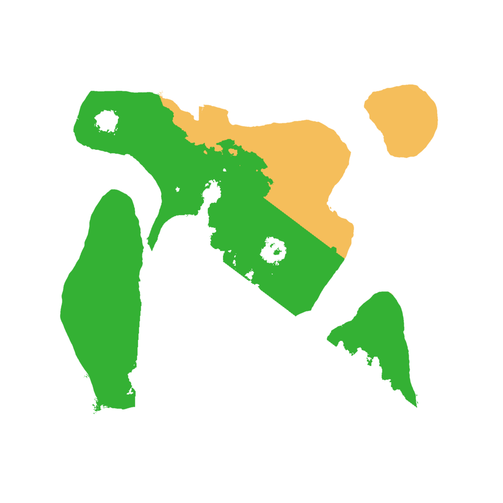 Biome Rust Map: Procedural Map, Size: 2000, Seed: 155955477