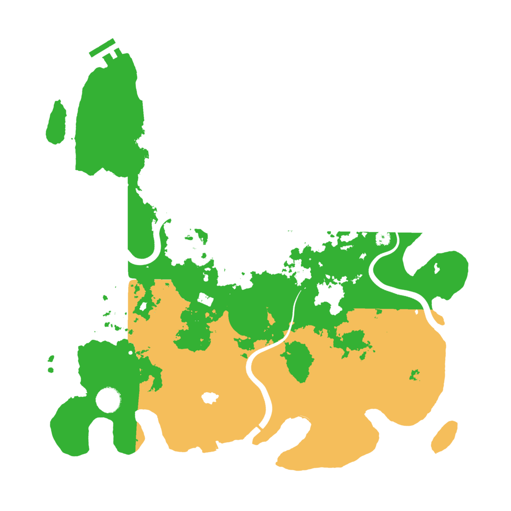 Biome Rust Map: Procedural Map, Size: 3650, Seed: 205511583