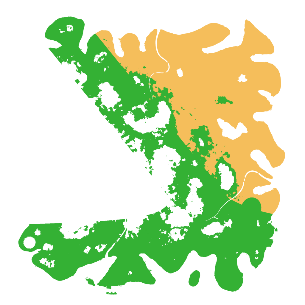 Biome Rust Map: Procedural Map, Size: 4500, Seed: 433669055