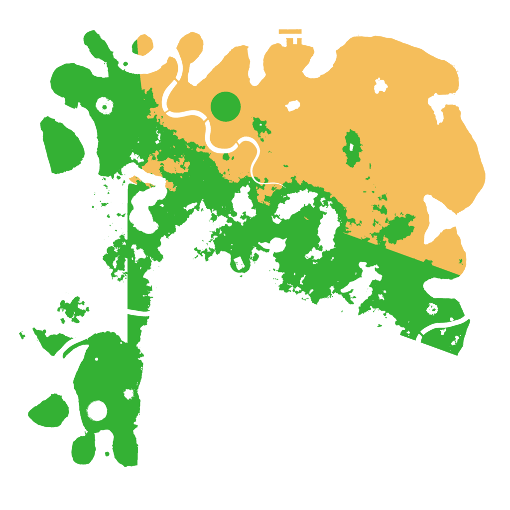 Biome Rust Map: Procedural Map, Size: 4500, Seed: 2122548863