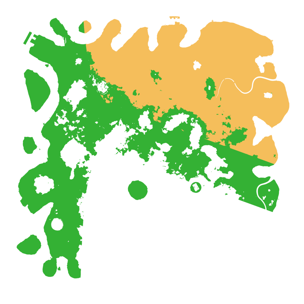 Biome Rust Map: Procedural Map, Size: 4500, Seed: 2122548863