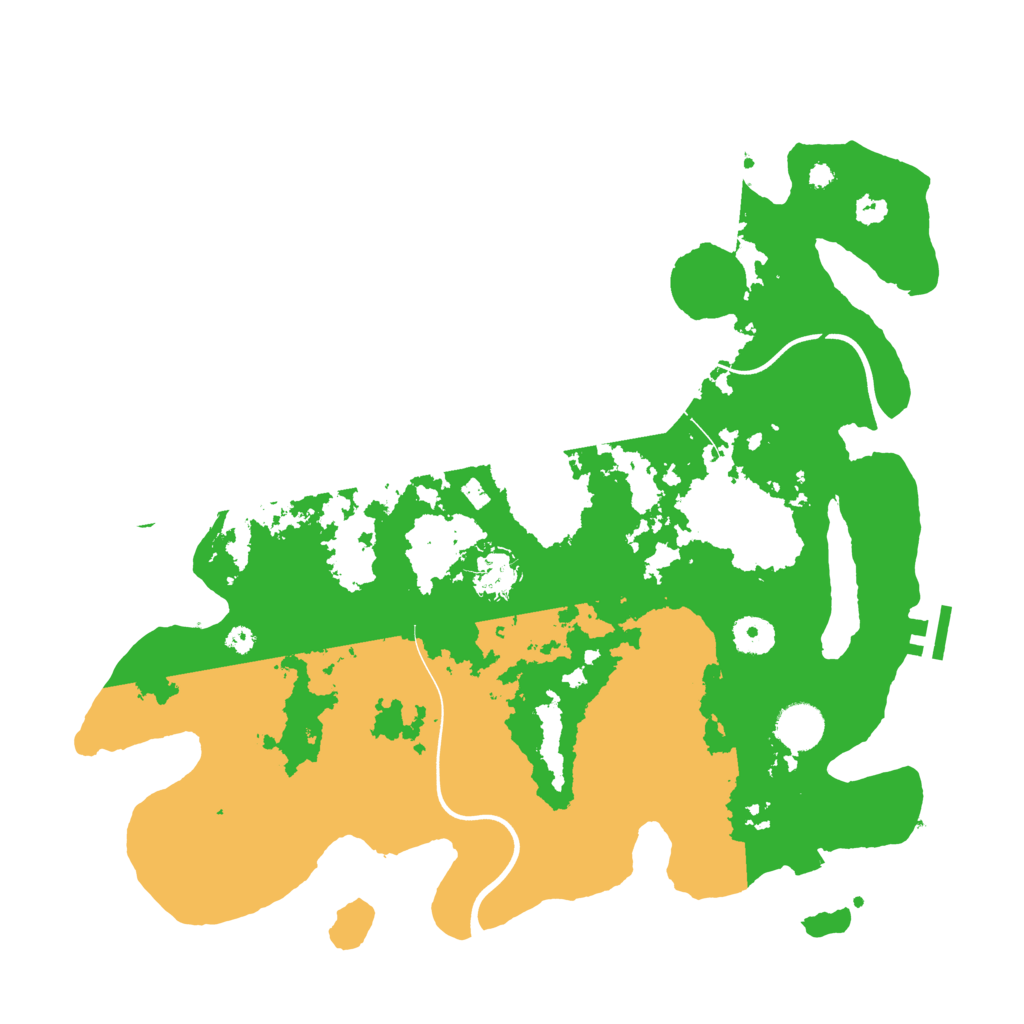 Biome Rust Map: Procedural Map, Size: 3800, Seed: 94287