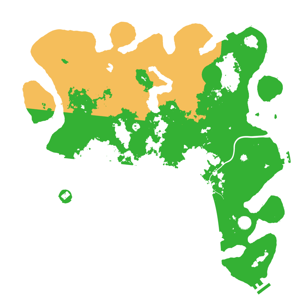 Biome Rust Map: Procedural Map, Size: 4000, Seed: 43501