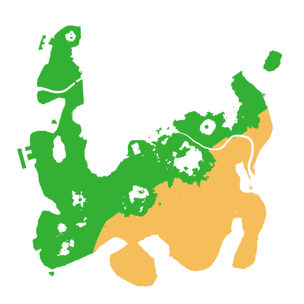 Biome Rust Map: Procedural Map, Size: 3000, Seed: 166088066