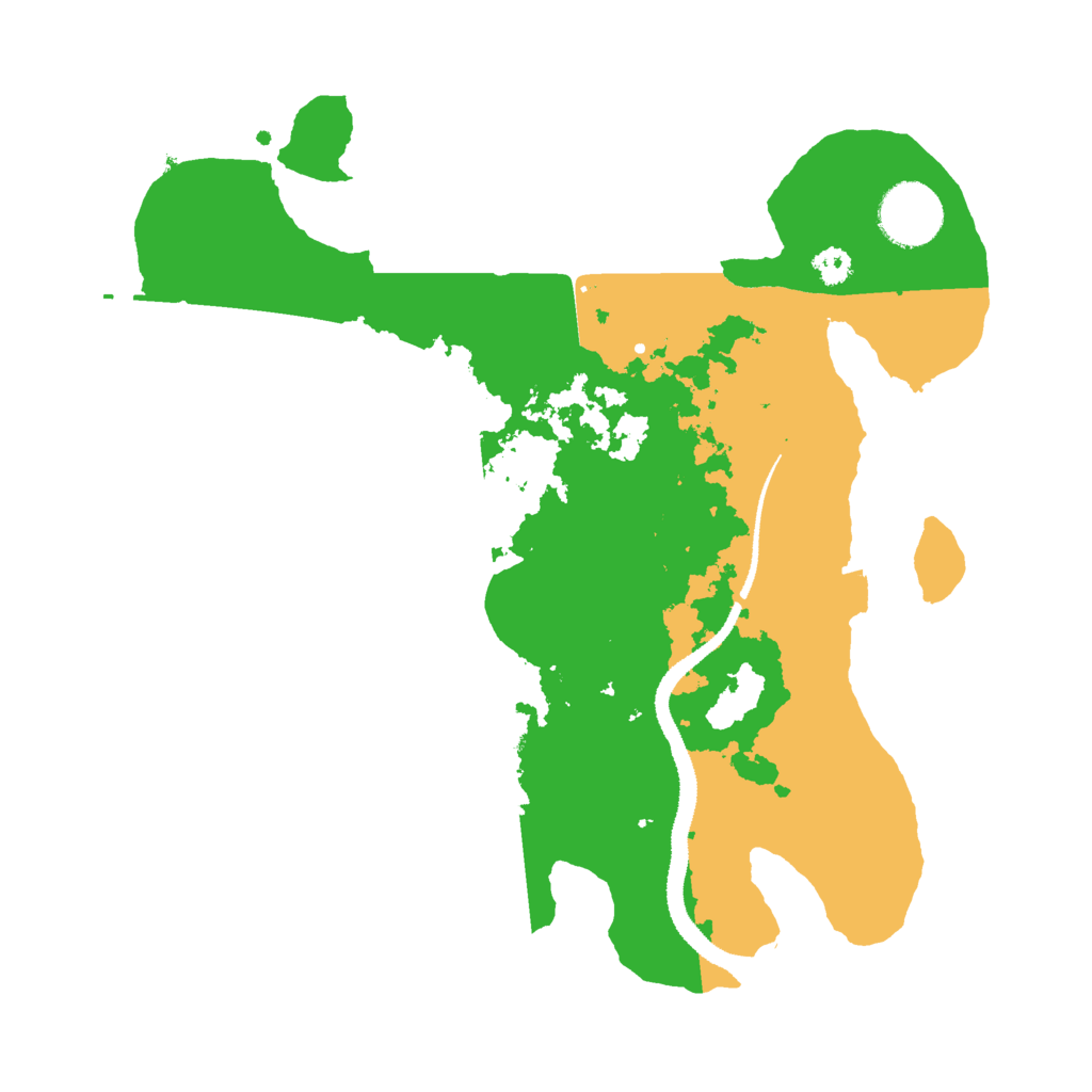 Biome Rust Map: Procedural Map, Size: 3000, Seed: 4614
