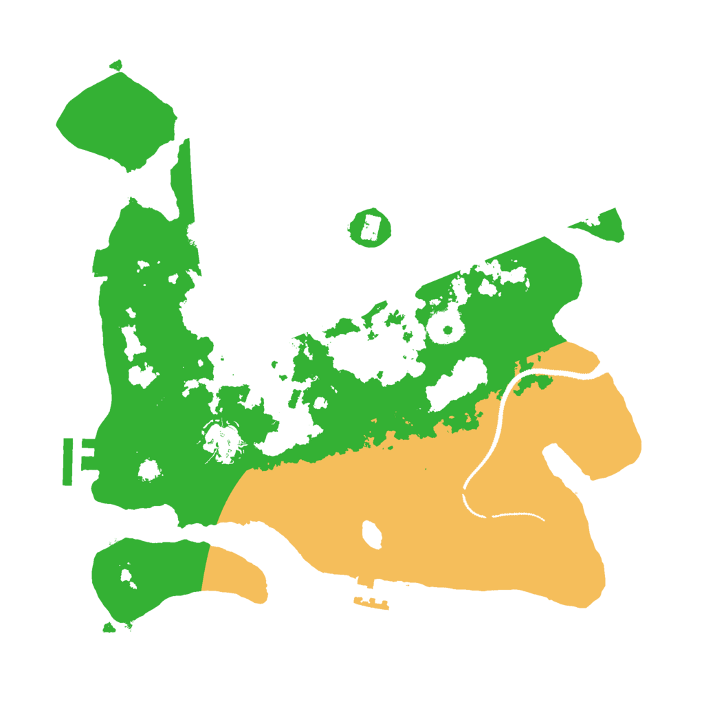 Biome Rust Map: Procedural Map, Size: 3000, Seed: 69671
