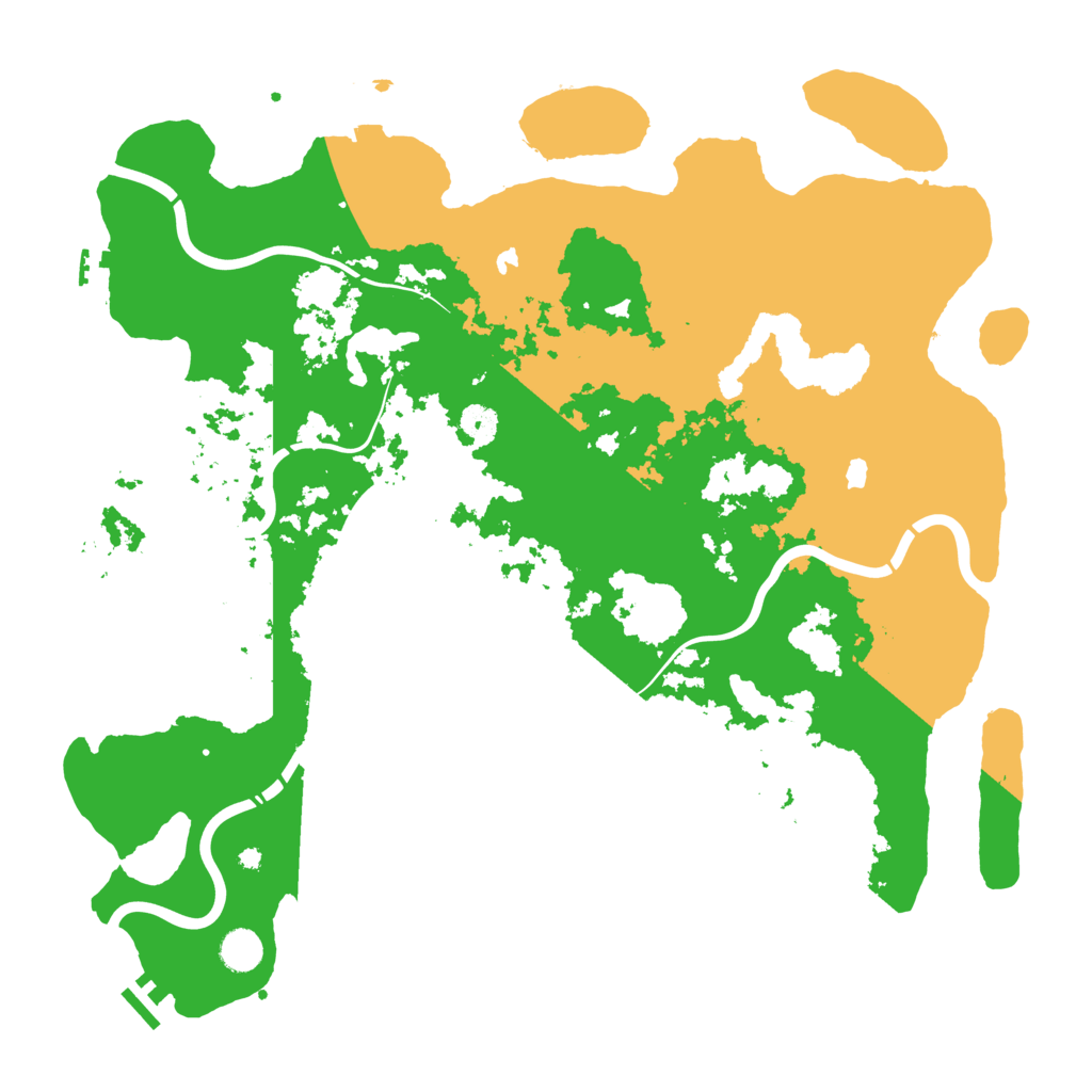 Biome Rust Map: Procedural Map, Size: 4500, Seed: 344379624