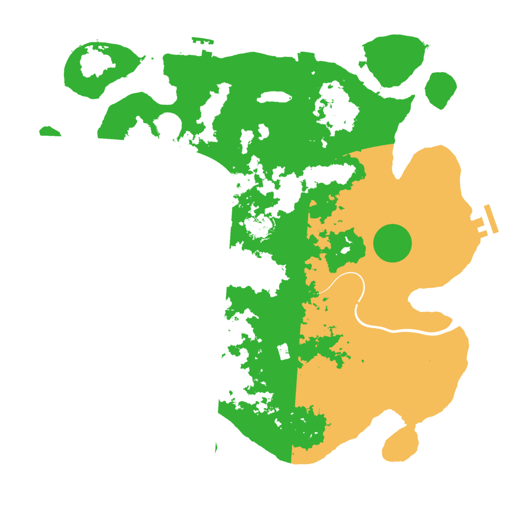 Biome Rust Map: Procedural Map, Size: 3500, Seed: 219451613