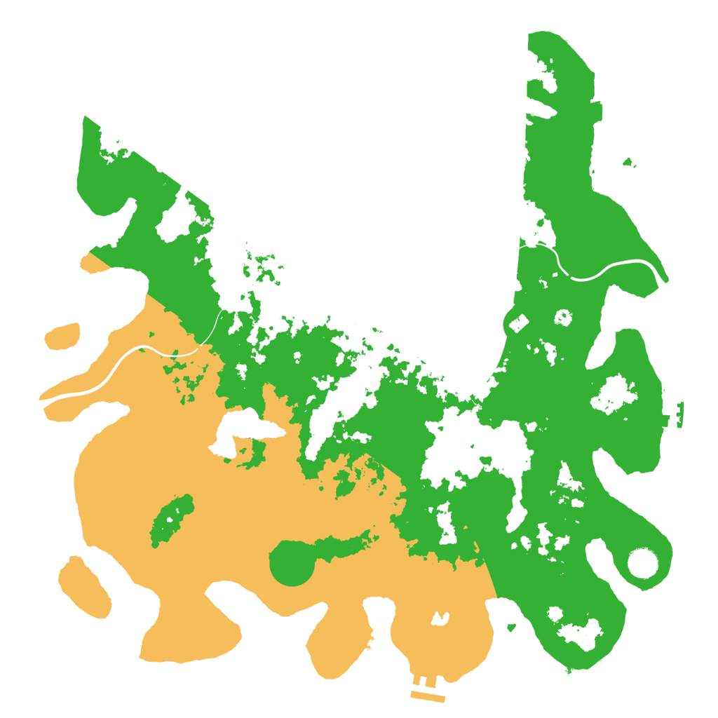 Biome Rust Map: Procedural Map, Size: 4200, Seed: 111111